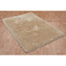 Cascade Plush Soft Hi-Pile Silky Polyester Plain Shaggy Cream Rug