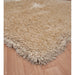 Cascade Plush Soft Hi-Pile Silky Polyester Plain Shaggy Cream Rug