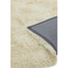 Cascade Plush Soft Hi-Pile Silky Polyester Plain Shaggy Cream Rug