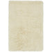 Cascade Plush Soft Hi-Pile Silky Polyester Plain Shaggy Cream Rug