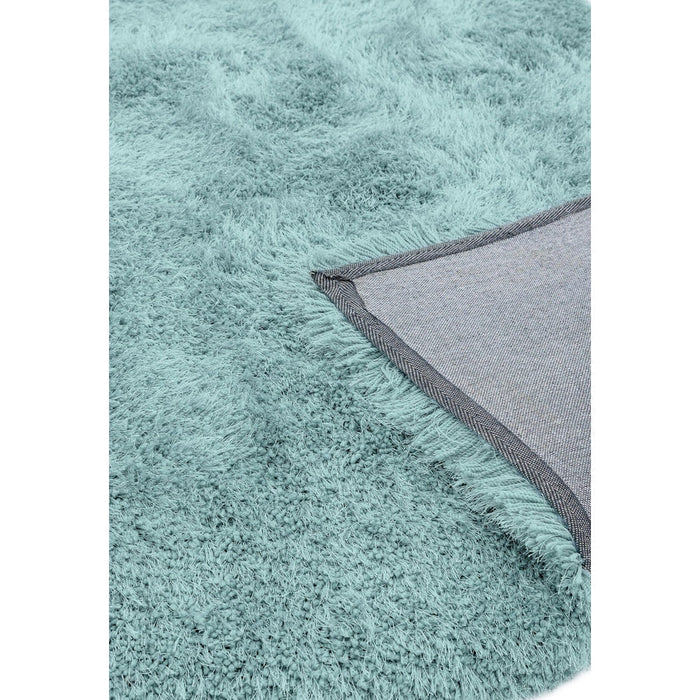 Cascade Plush Soft Hi-Pile Silky Polyester Plain Shaggy Duck Egg Rug