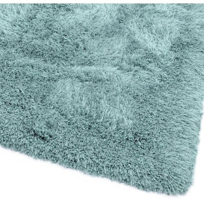 Cascade Plush Soft Hi-Pile Silky Polyester Plain Shaggy Duck Egg Rug