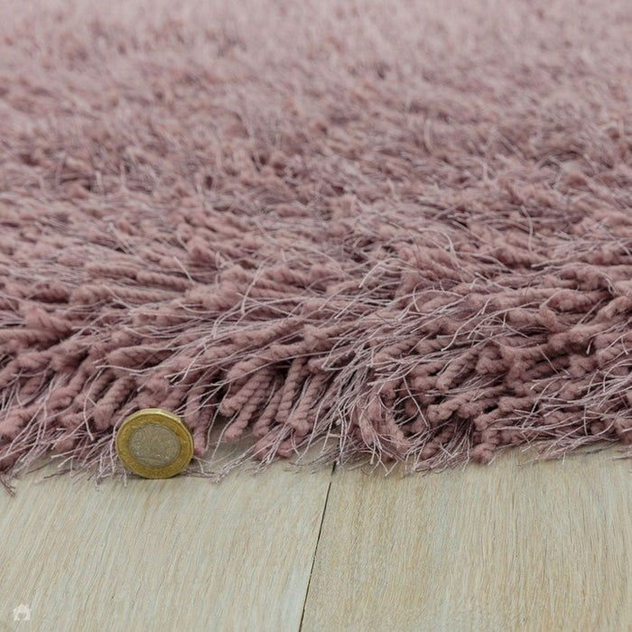 Cascade Plush Soft Hi-Pile Silky Polyester Plain Shaggy Heather Rug