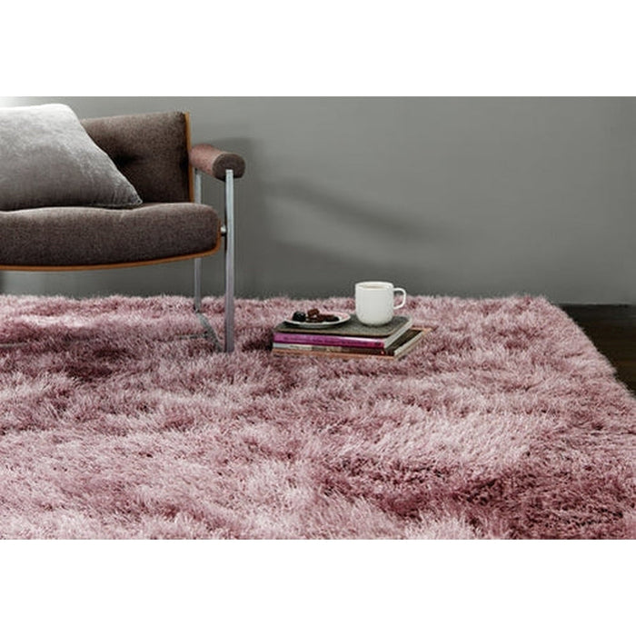 Cascade Plush Soft Hi-Pile Silky Polyester Plain Shaggy Heather Rug