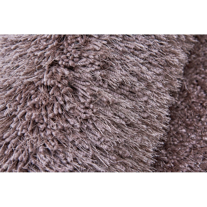 Cascade Plush Soft Hi-Pile Silky Polyester Plain Shaggy Mink Rug