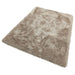 Cascade Plush Soft Hi-Pile Silky Polyester Plain Shaggy Mink Rug