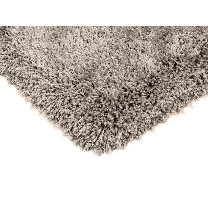 Cascade Plush Soft Hi-Pile Silky Polyester Plain Shaggy Mink Rug