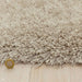 Cascade Plush Soft Hi-Pile Silky Polyester Plain Shaggy Sand Rug