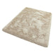 Cascade Plush Soft Hi-Pile Silky Polyester Plain Shaggy Sand Rug