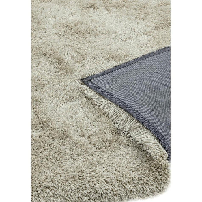 Cascade Plush Soft Hi-Pile Silky Polyester Plain Shaggy Sand Rug