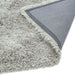 Cascade Plush Soft Hi-Pile Silky Polyester Plain Shaggy Silver Rug