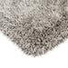 Cascade Plush Soft Hi-Pile Silky Polyester Plain Shaggy Silver Rug