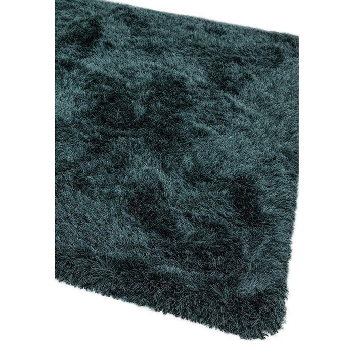 Cascade Plush Soft Hi-Pile Silky Polyester Plain Shaggy Slate Rug