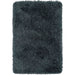 Cascade Plush Soft Hi-Pile Silky Polyester Plain Shaggy Slate Rug