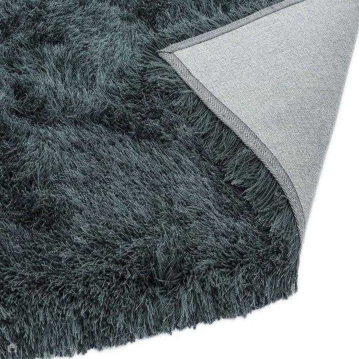 Cascade Plush Soft Hi-Pile Silky Polyester Plain Shaggy Slate Rug