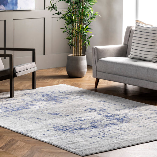 Cascading Abstract Area Rug 160 cm Light Grey