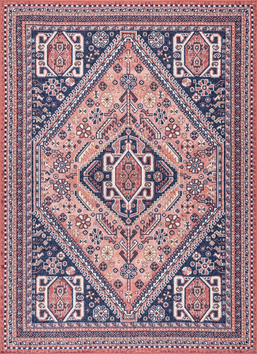 Cassandra Blue Persian Medallion Area Rug 160cm