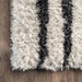 Cassidy Striped Shag Area Rug 90x150 cm Beige