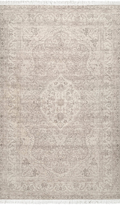 Cataleya Medallion Area Rug in Light Grey 160x230 cm