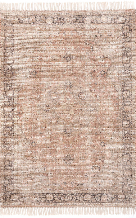 Cecilia Peach Tassel Area Rug 120x180 cm