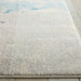 Celestial CES02 Modern Abstract Soft Durable Low Short Flat Pile Ivory/Teal Blue Rug