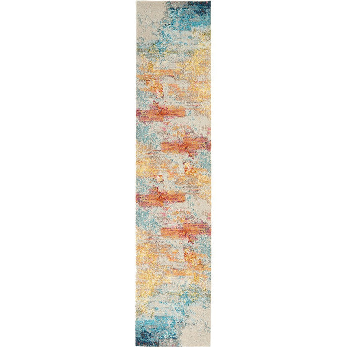 Celestial CES02 Modern Abstract Soft Durable Low Short Flat Pile Sealife Rug