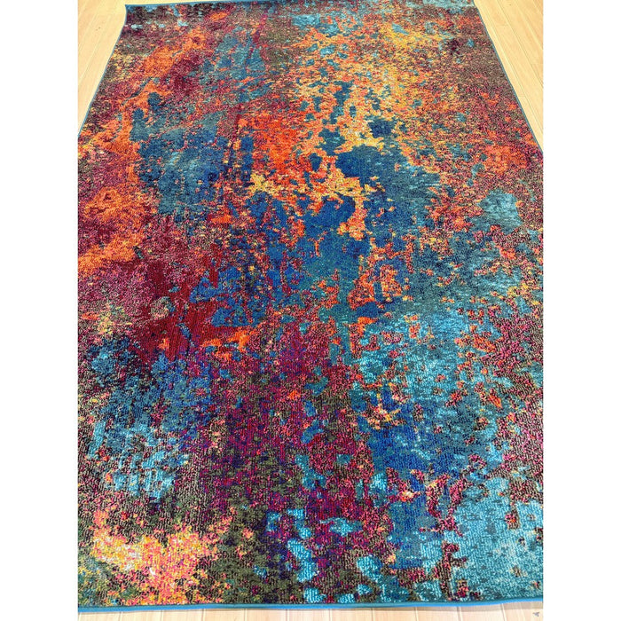 Celestial CES08 Modern Abstract Soft Durable Low Short Flat Pile Atlantic Rug