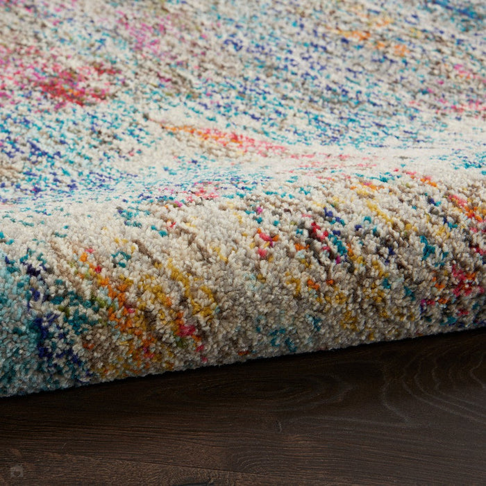 Celestial CES16 Modern Abstract Soft Durable Low Short Flat Pile Multicolour Rug