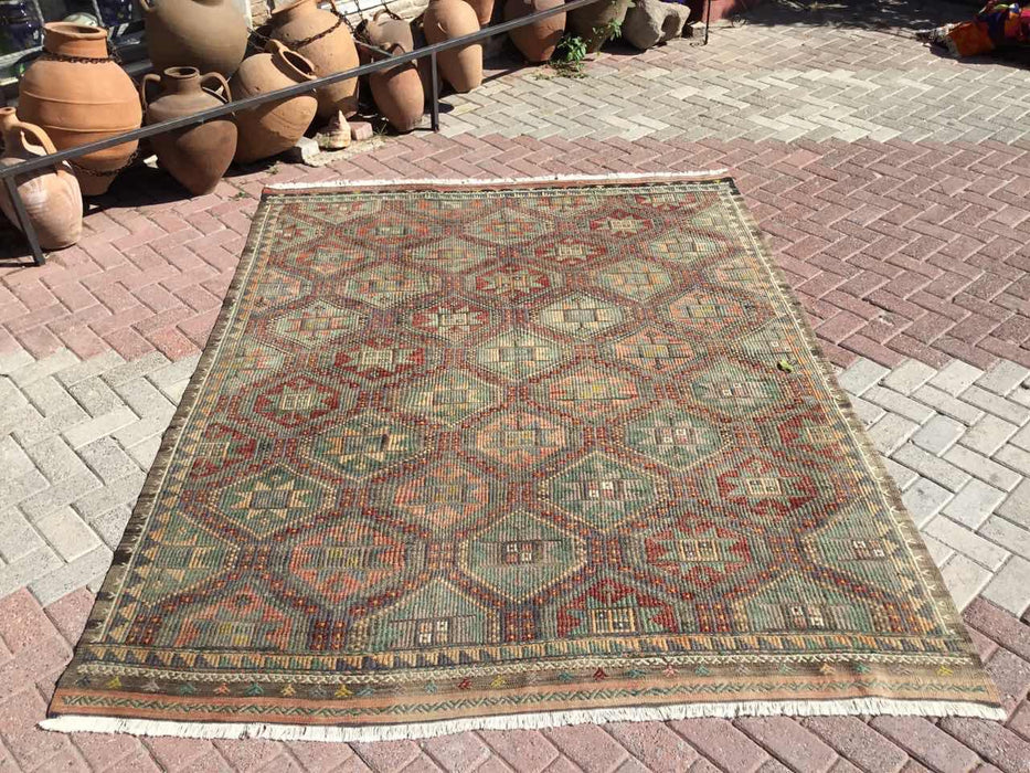 Celestial Symphony Vintage Turkish Rug 203cm x 261cm #758