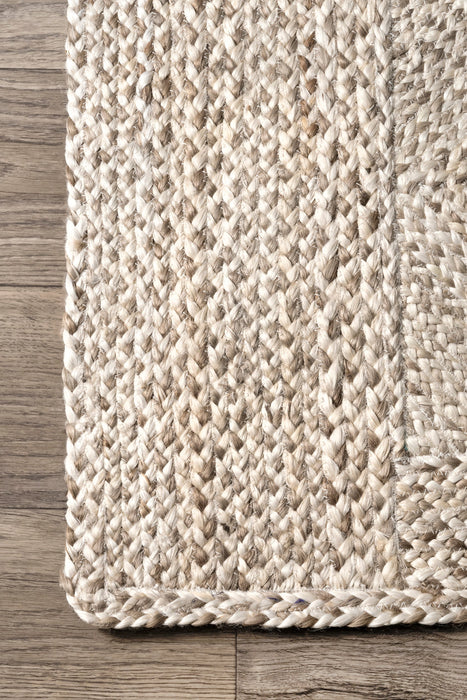 Celestine Jute Trellis Area Rug Light Beige 120x180 cm