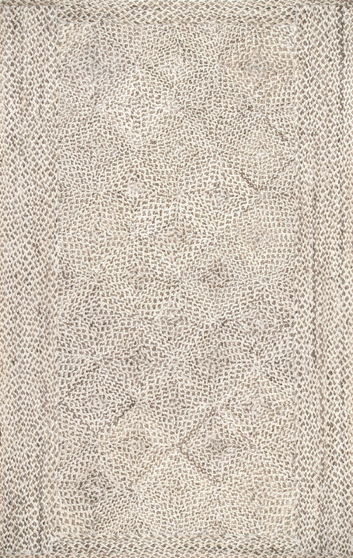 Celestine Jute Trellis Area Rug Light Beige 120x180 cm