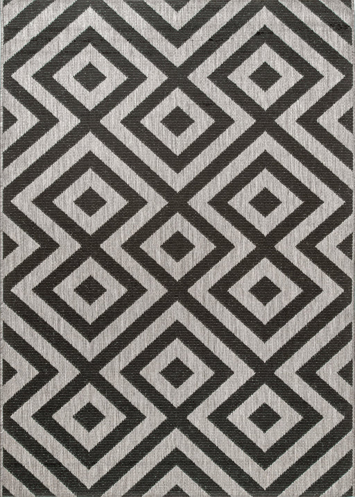 Celtic Trellis Grey Area Rug For Indoor Outdoor Use