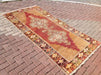 Champagne Oushak handgeknoopt vloerkleed 239 cm x 122 cm