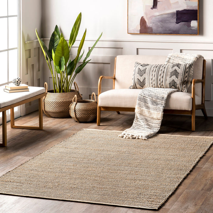 Chantella Natural Woven Area Rug for Farmhouse Style Decor