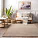 Chantella Natural Woven Area Rug for Farmhouse Style Decor