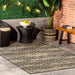 Charcoal Brickwork Area Rug for Indoor Outdoor Use