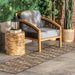 Charcoal Brickwork Area Rug for Indoor and Outdoor Use