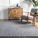 Charcoal Chevron Jute Cotton Area Rug 160x230 cm