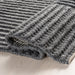 Charcoal High-Low Wool Cotton Area Rug 160x230 cm