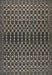 Charcoal Trellis Area Rug for Indoor and Outdoor Use