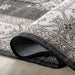 Charcoal Washable Area Rug For High Traffic Homes