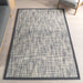 Charcoal Wool Blend Crosshatch Area Rug 160x230 cm