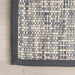 Charcoal Wool Blend Crosshatch Area Rug 160x230 cm