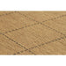 Checked Flatweave Anti-Slip Gel Back Natural Brown Rug