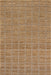 Checked Jute And Wool Area Rug 180x120 cm Natural