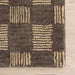 Checked Wool Rug 140x200 cm in Grey