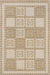 Checkered Beige Indoor Outdoor Area Rug 90x150 cm