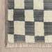 Checkered Grey Box Area Rug 150x230 cm