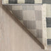 Checkered Grey Box Area Rug 150x230 cm