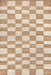 Checkered Jute Area Rug 90x150 cm Natural Design